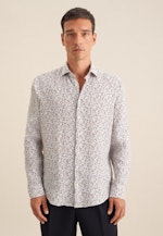 Regular Business Hemd Druck in Beige |  Seidensticker Onlineshop