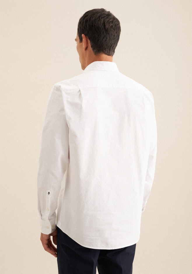 Regular Casual Hemd Uni in Weiß | Seidensticker Onlineshop