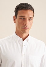 Regular Casual shirt Uni in Weiß |  Seidensticker Onlineshop