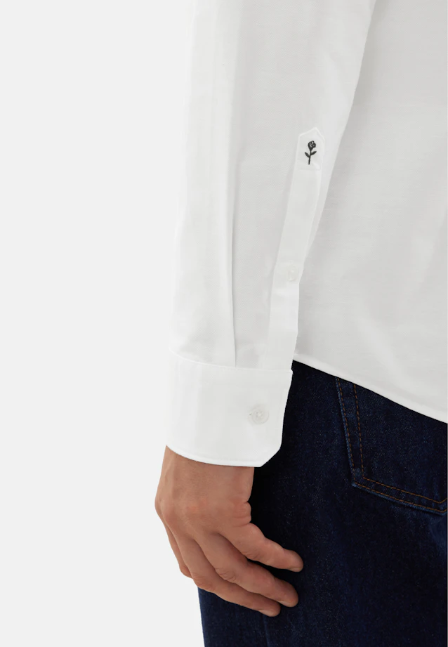 Regular Casual Hemd Uni in Weiß |  Seidensticker Onlineshop