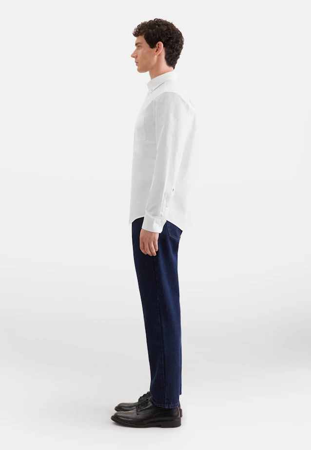 Regular Casual Hemd Uni in Weiß |  Seidensticker Onlineshop