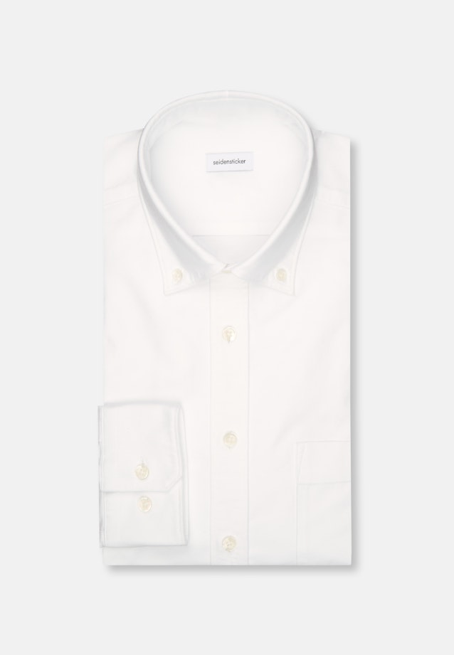 Regular Casual shirt Uni in Weiß |  Seidensticker Onlineshop