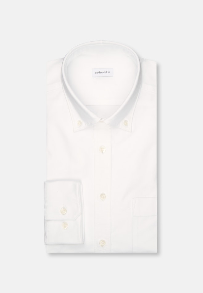 Regular Casual Hemd Uni in Weiß | Seidensticker Onlineshop