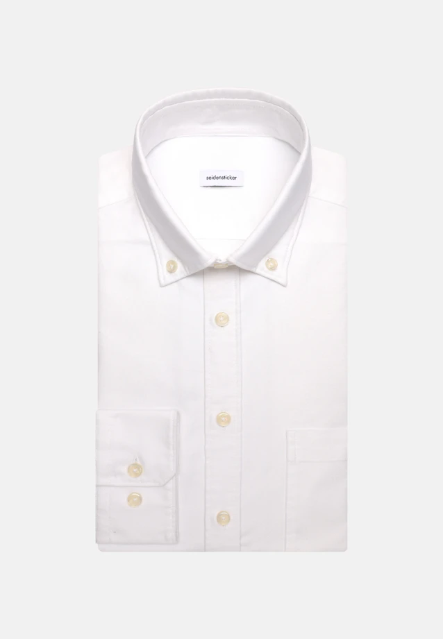 Regular Casual shirt Uni in Weiß |  Seidensticker Onlineshop