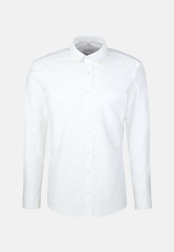 Regular Casual shirt Uni in Weiß |  Seidensticker Onlineshop