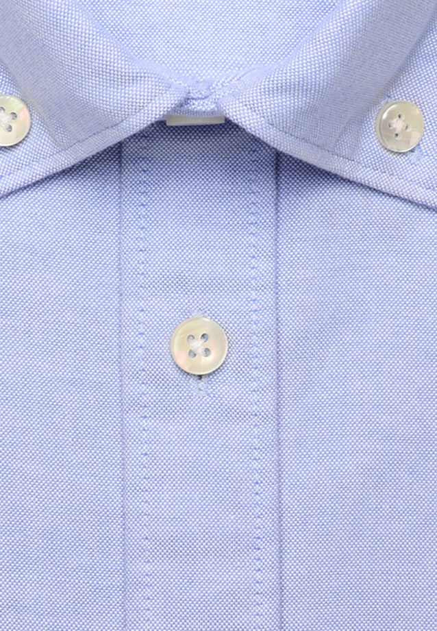 Regular Chemise décontractée Uni in Bleu Moyen |  Seidensticker Onlineshop