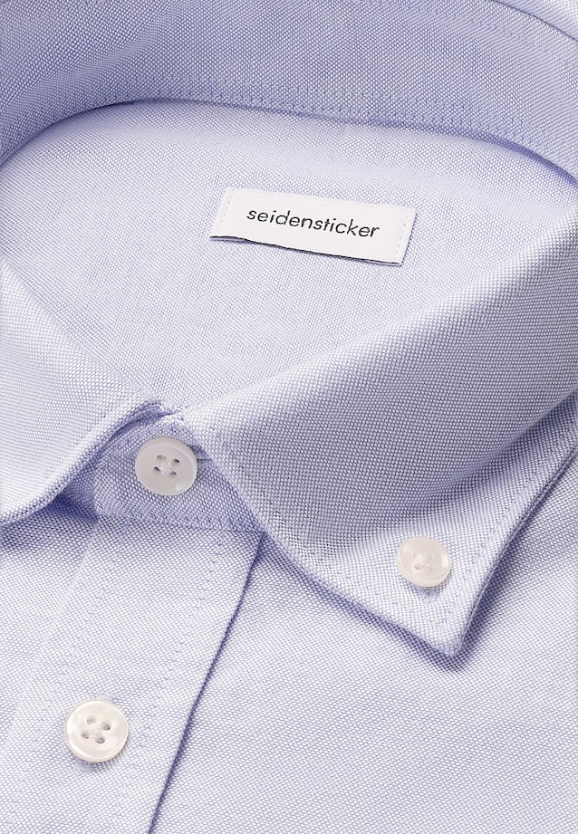 Regular Casual Hemd Uni in Mittelblau |  Seidensticker Onlineshop