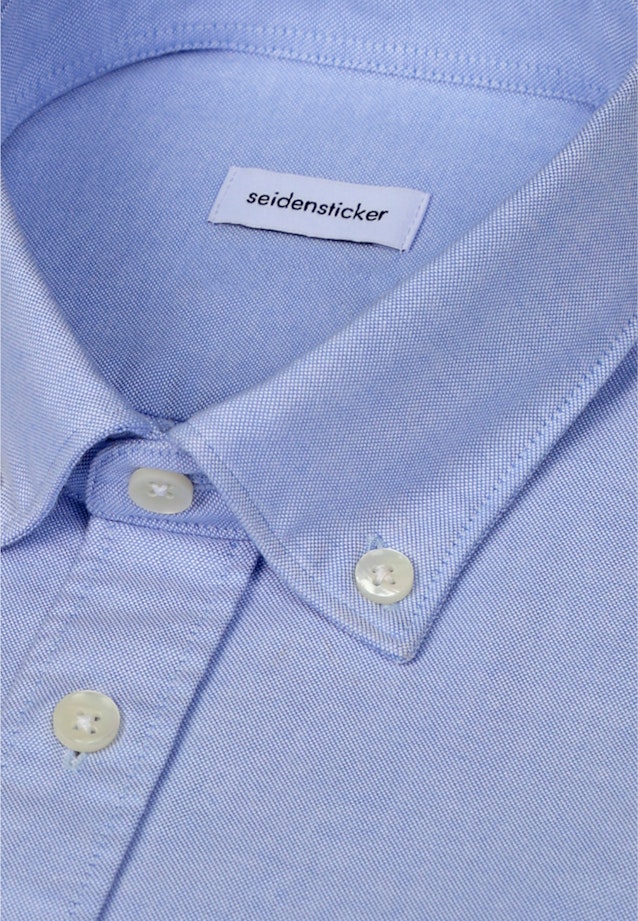Regular Casual Hemd Uni in Mittelblau |  Seidensticker Onlineshop