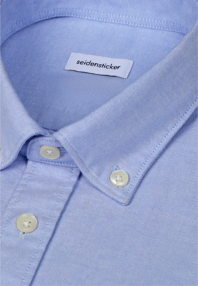 Regular Casual shirt Uni in Mittelblau |  Seidensticker Onlineshop