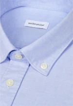 Regular Casual shirt Uni in Mittelblau |  Seidensticker Onlineshop