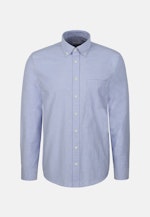 Regular Casual Hemd Uni in Mittelblau |  Seidensticker Onlineshop