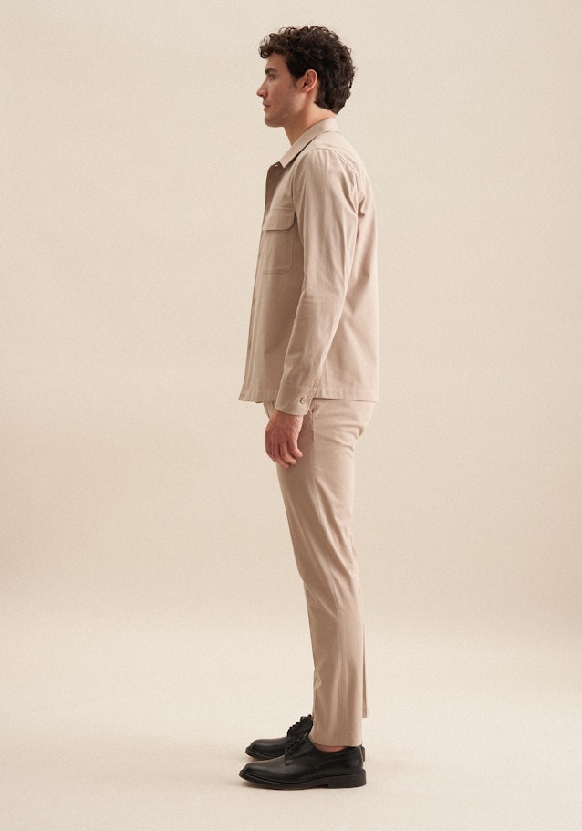 Regular Overshirt Uni in Braun | Seidensticker Onlineshop