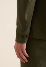 Regular Overshirt Uni in Grün |  Seidensticker Onlineshop