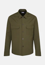 Regular Overshirt Uni in Grün |  Seidensticker Onlineshop