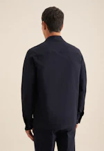 Regular Overshirt Uni in Dunkelblau |  Seidensticker Onlineshop