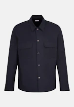 Regular Overshirt Uni in Dunkelblau |  Seidensticker Onlineshop