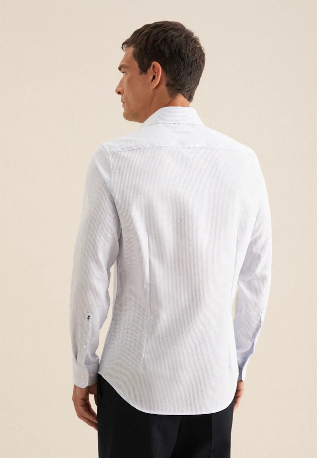 Slim Chemise d'affaires Structure in Bleu Clair |  Seidensticker Onlineshop