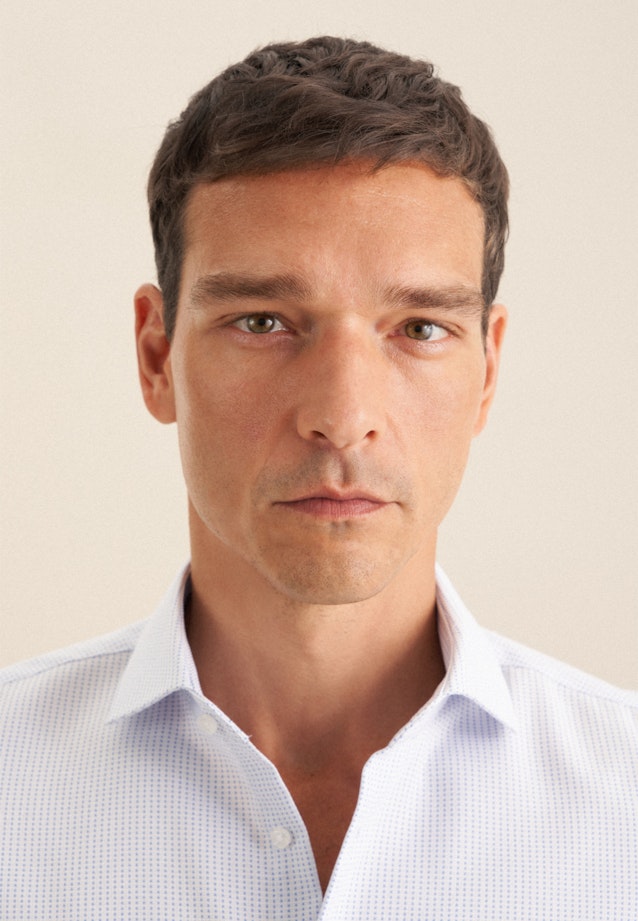 Slim Business shirt Structure in Light Blue |  Seidensticker Onlineshop