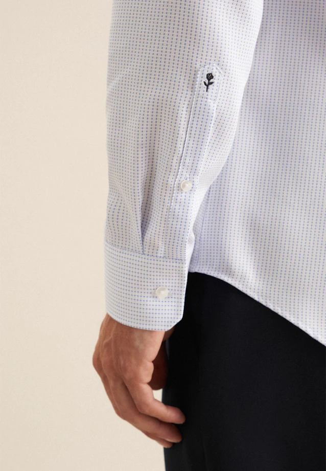 Slim Chemise d'affaires Structure in Bleu Clair |  Seidensticker Onlineshop