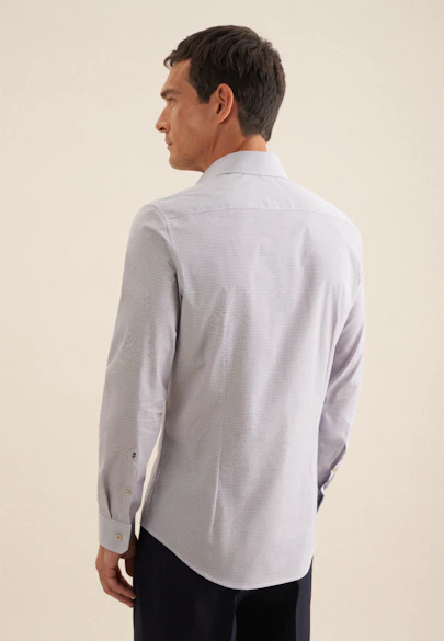 Slim Business Hemd Druck in Beige |  Seidensticker Onlineshop