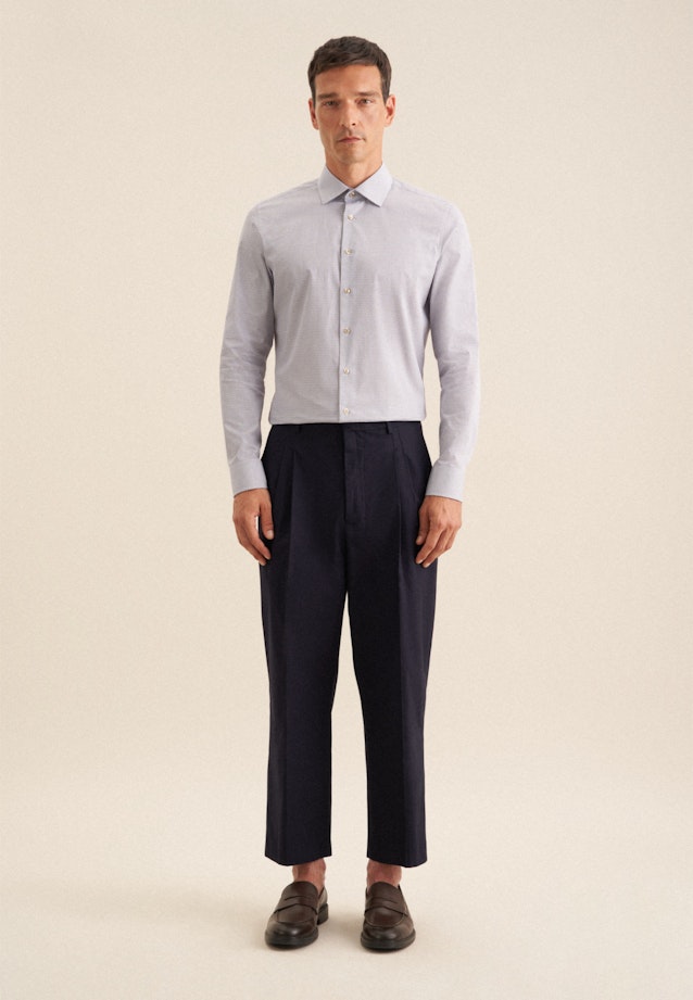 Slim Business Hemd Druck in Beige |  Seidensticker Onlineshop