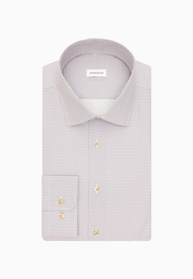 Slim Business shirt Print in Beige | Seidensticker online shop