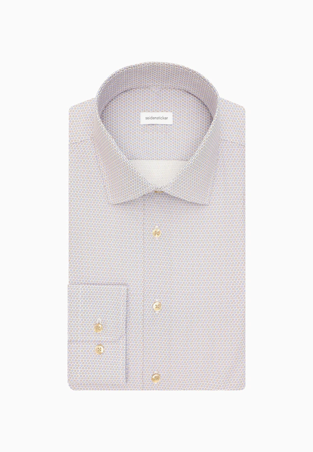 Slim Chemise d'affaires Imprimé in Beige |  Seidensticker Onlineshop