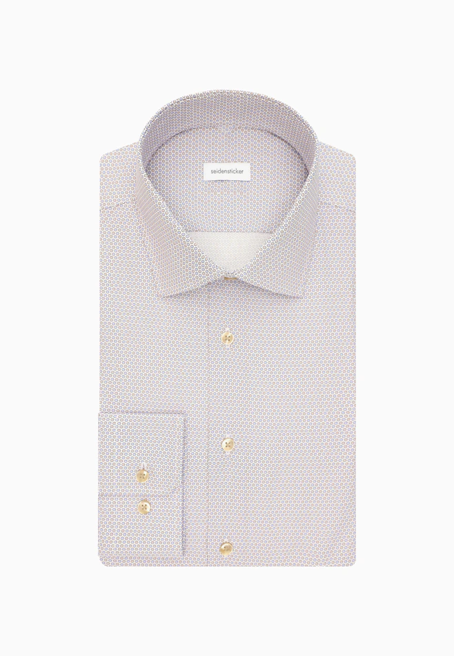 Slim Chemise d'affaires Imprimé dans Beige | Boutique en ligne Seidensticker