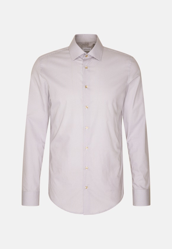 Slim Business Hemd Druck in Beige |  Seidensticker Onlineshop