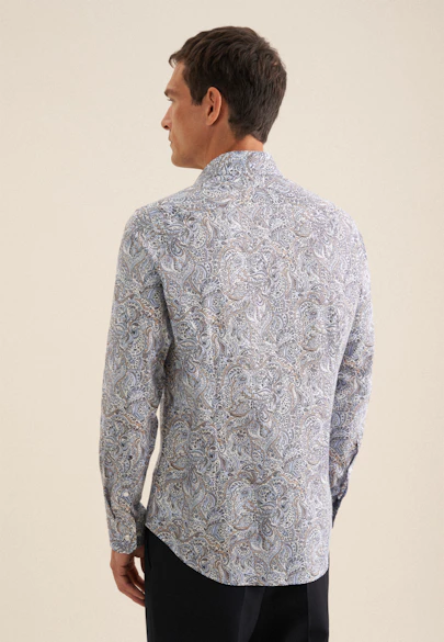 Slim Business shirt Floral in Light Blue |  Seidensticker Onlineshop