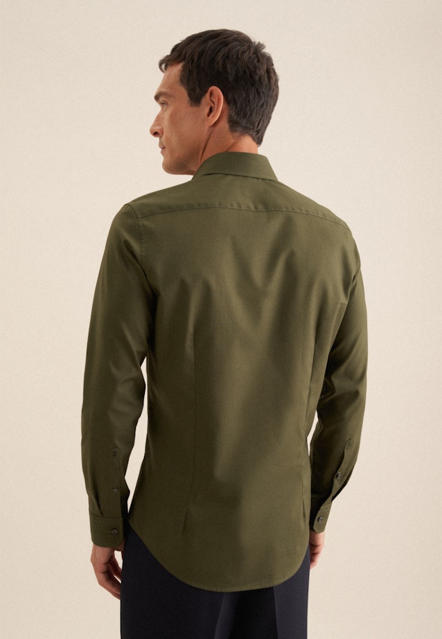 Slim Business shirt Uni in Green |  Seidensticker Onlineshop