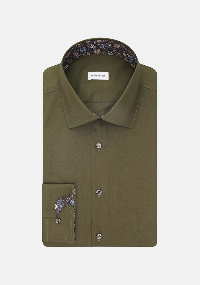 Slim Business shirt Uni in Green | Seidensticker online shop