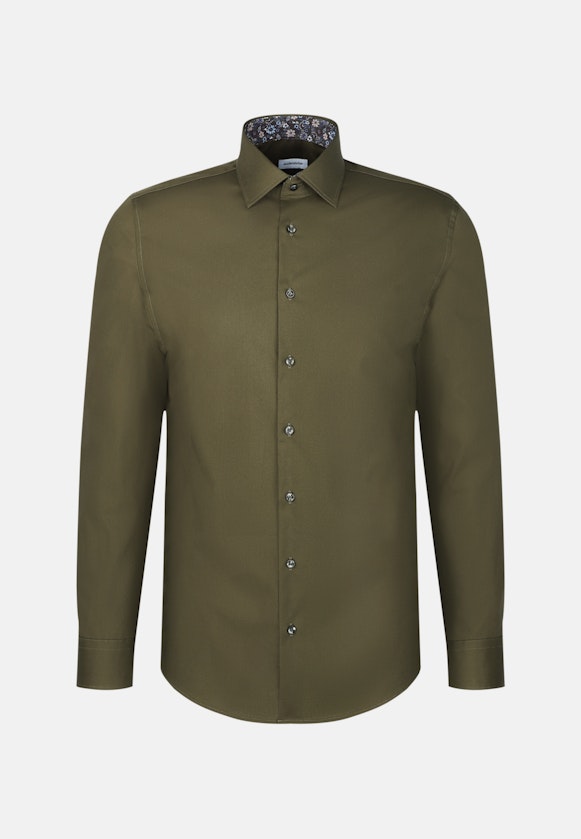 Slim Business shirt Uni in Green |  Seidensticker Onlineshop