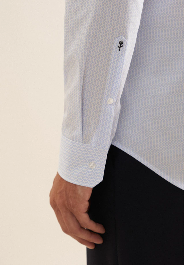 Slim Chemise d'affaires Imprimé in Bleu Clair |  Seidensticker Onlineshop
