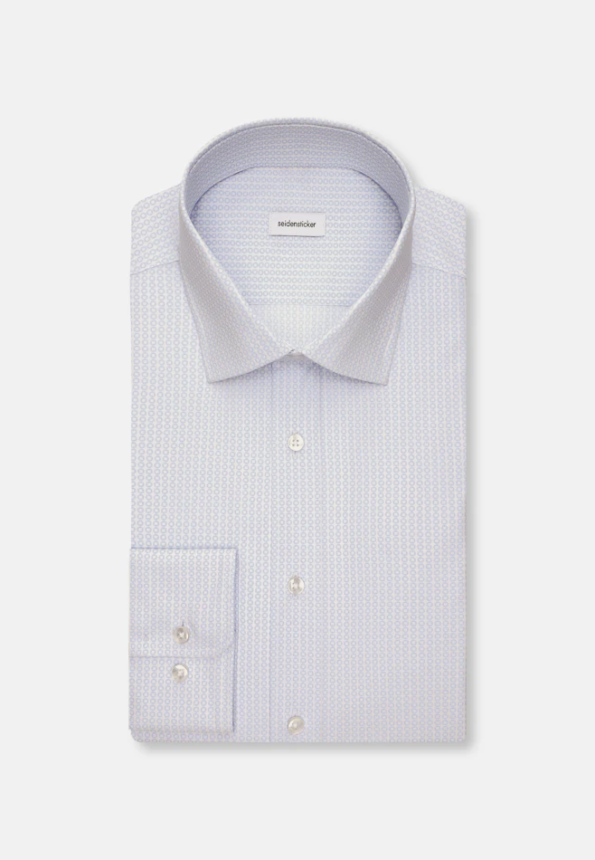 Slim Chemise d'affaires Imprimé dans Bleu Clair | Boutique en ligne Seidensticker