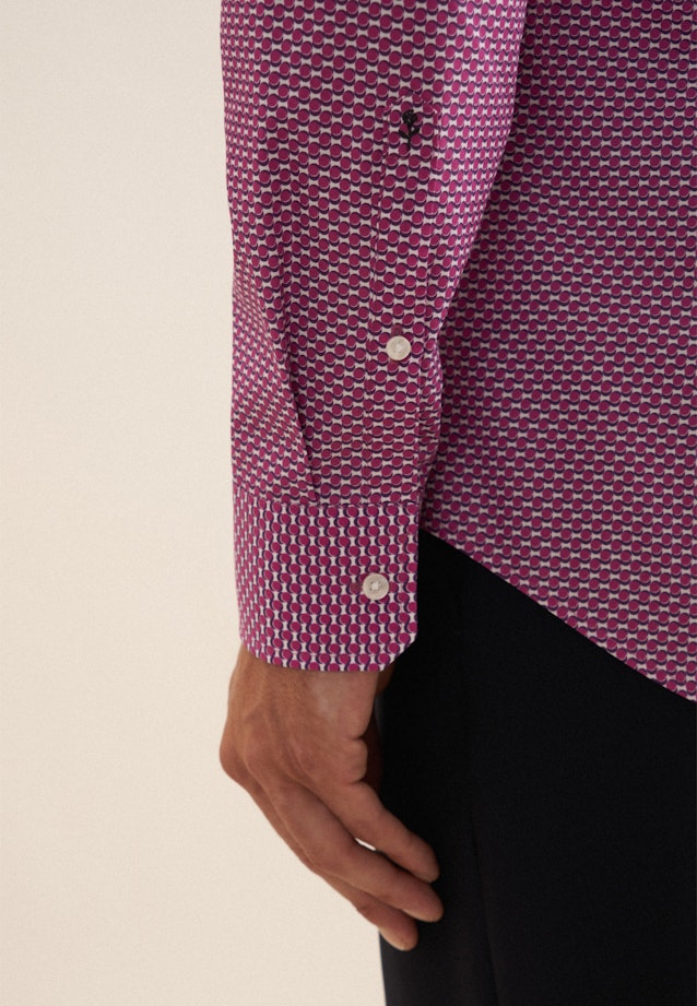 Slim Business Hemd Druck in Rosa/Pink |  Seidensticker Onlineshop