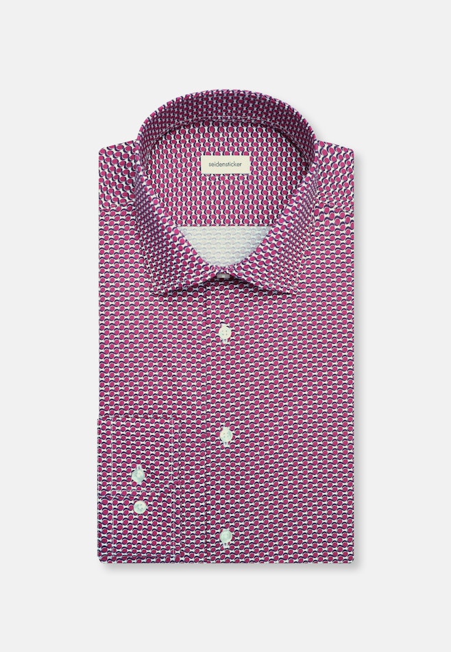Slim Business Hemd Druck in Rosa/Pink | Seidensticker Onlineshop
