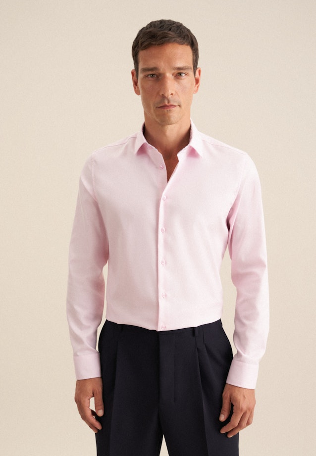 Slim Business shirt Uni in Pink |  Seidensticker Onlineshop