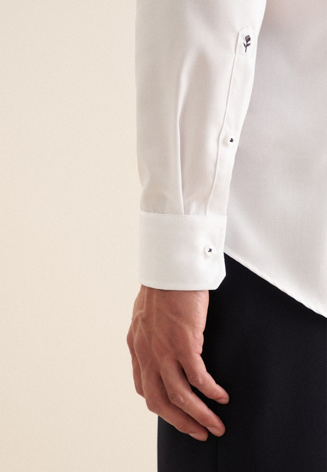 Slim Chemise d'affaires Uni in Blanc |  Seidensticker Onlineshop