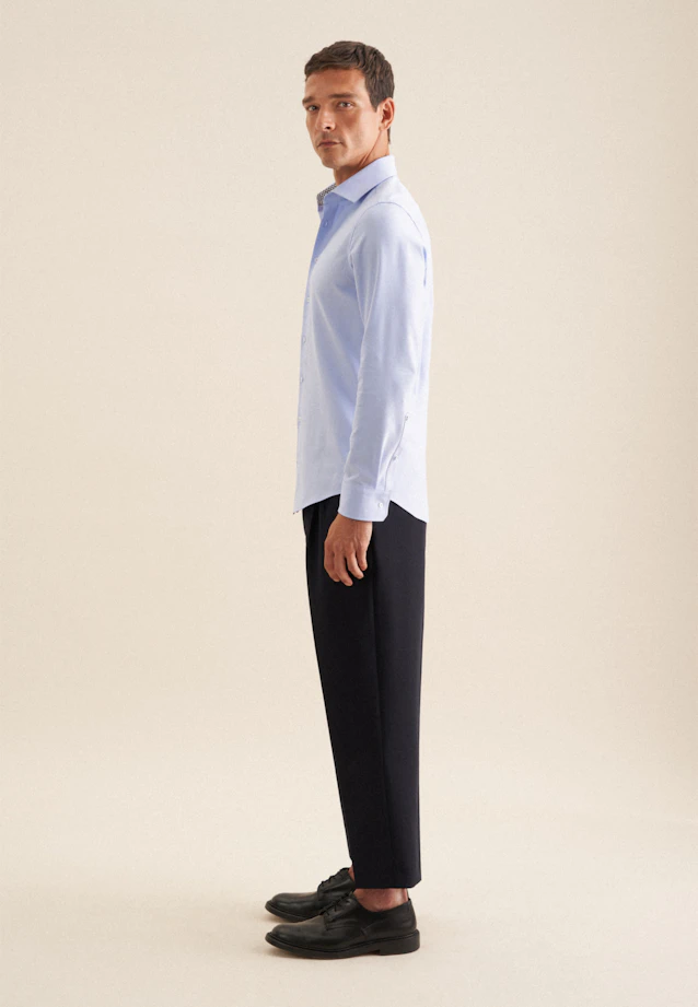 Slim Chemise Performance Uni in Bleu Clair |  Seidensticker Onlineshop