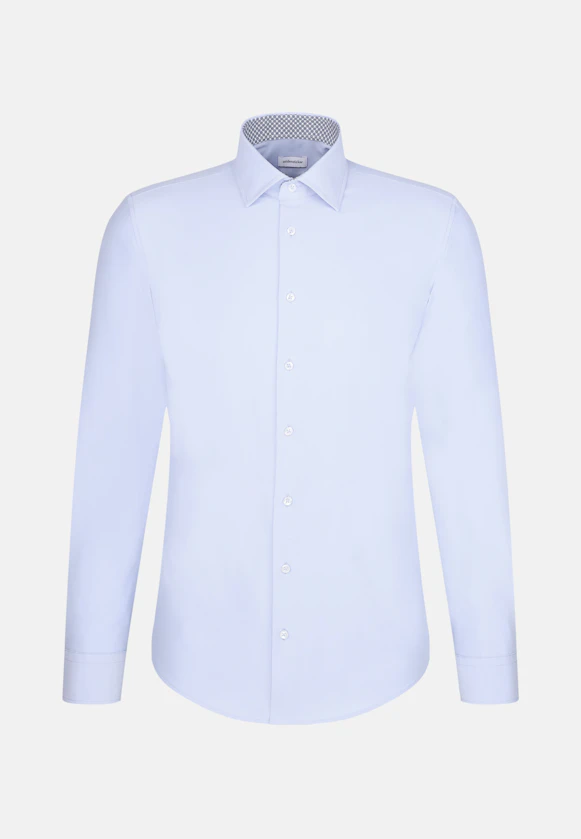 Slim Chemise Performance Uni in Bleu Clair |  Seidensticker Onlineshop