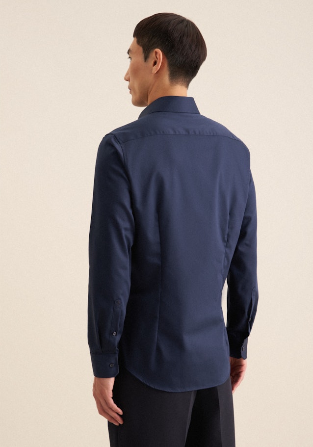 Slim Business Hemd Uni in Dunkelblau | Seidensticker Onlineshop