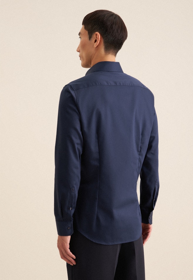 Slim Business Hemd Uni in Dunkelblau | Seidensticker Onlineshop