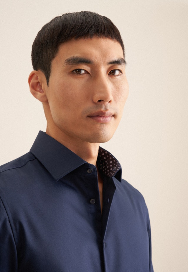 Slim Chemise d'affaires Uni in Bleu Foncé |  Seidensticker Onlineshop