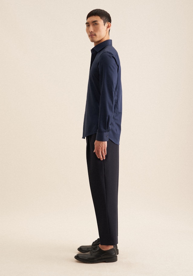 Slim Business Hemd Uni in Dunkelblau | Seidensticker Onlineshop