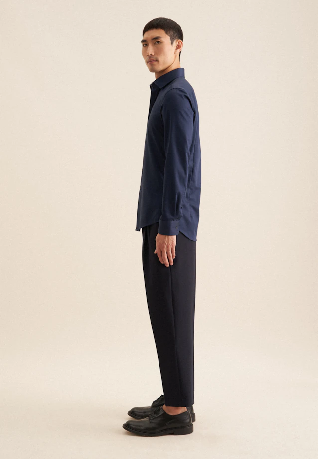 Slim Business Hemd Uni in Dunkelblau |  Seidensticker Onlineshop