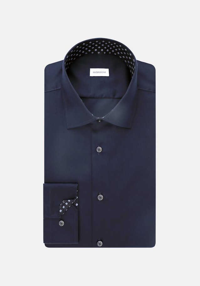 Slim Business Hemd Uni in Dunkelblau | Seidensticker Onlineshop