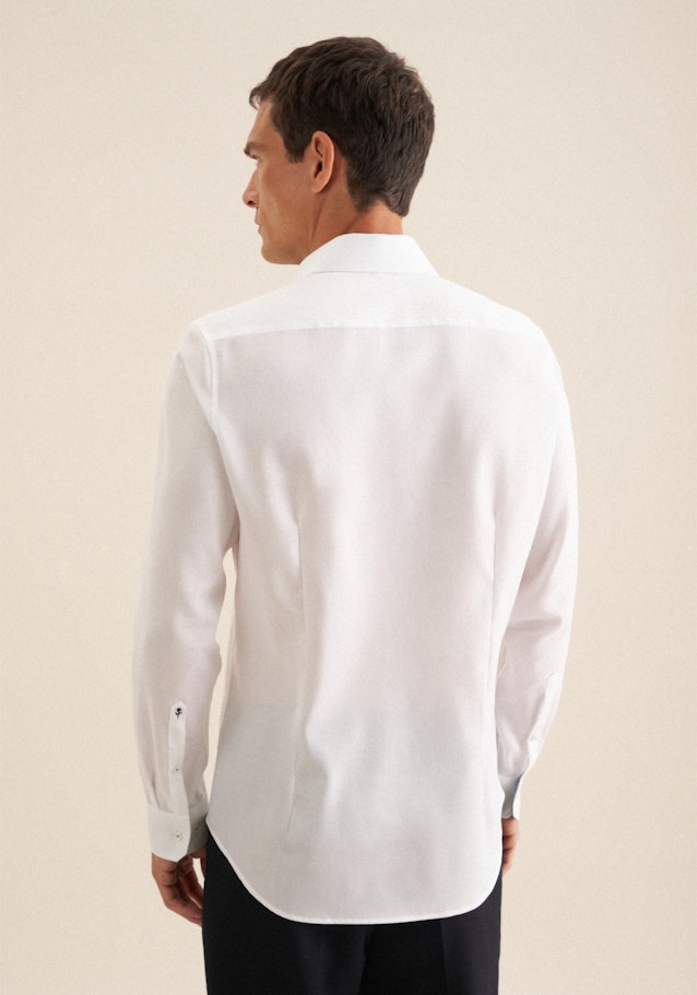 Slim Business Hemd Struktur in Weiß | Seidensticker Onlineshop