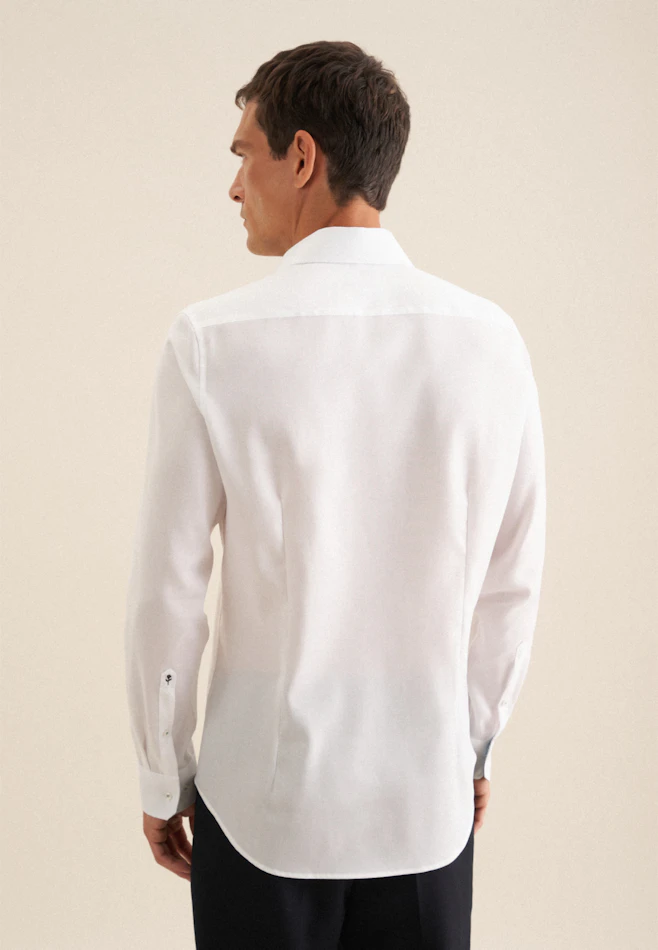Slim Business shirt Structure in White | Seidensticker online shop