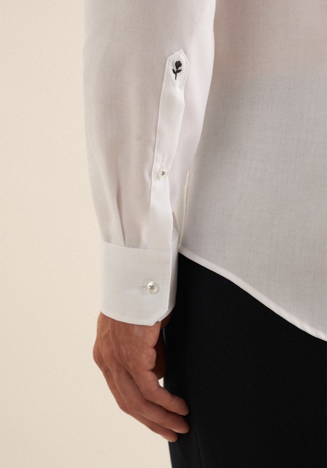 Slim Business Hemd Struktur in Weiß | Seidensticker Onlineshop